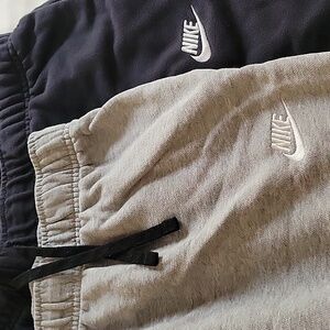 Nike Gray and Black Sweatpants Set